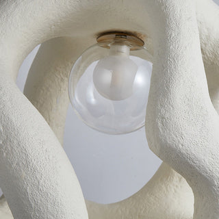Round ball pendant side angle — kitchen island modern ceiling lamp