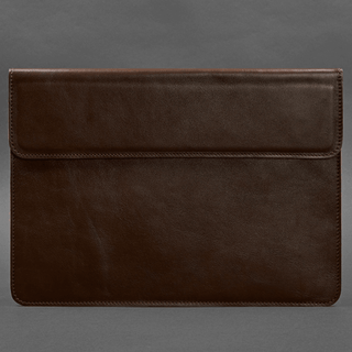 leather laptop sleeve magnetic closure genuine leather macbook pro case 15 inch feature view