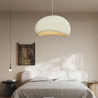Cloud shape pendant lamp in contemporary living room