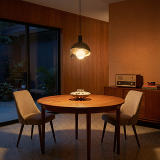 Glass Pendant Light – Modern Hanging Lamp With Adjustable Height & LED Lighting
