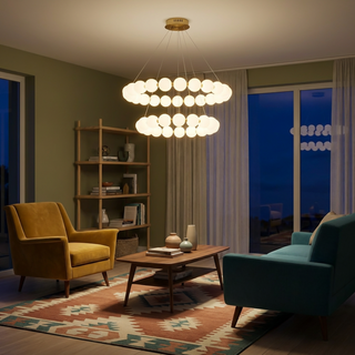 Suspended Ceiling Light – Modern Pendant Light with Adjustable LED Lighting
