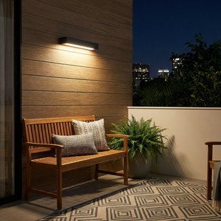 Outdoor Wall Light – Modern Durable LED Terrace Light with Polycarbonate Diffuser