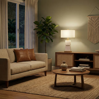 Table Lamp – Modern Minimalist Lamp with Soft Warm Light for Living Room