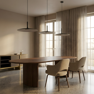 LED Pendant Light – Modern UFO Pendant Lamp with Colorful Oval Fixture