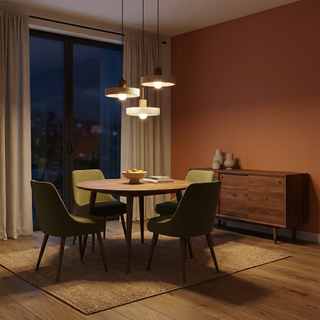 Stone Pendant Light – Modern Pendant Lamp with Adjustable Cable & LED Lighting