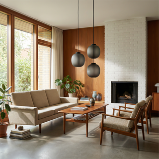 Glass Pendant Light – Height Adjustable Contemporary Nordic Pendant Lamp