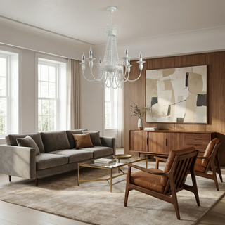 Contemporary Chandelier – Modern Ceiling Light With Warm Ambient Lighting & Refined Finish