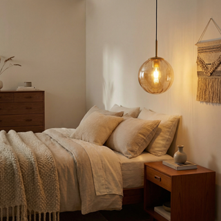 Glass Ball Pendant Light – Modern Nordic Lighting Design With Warm Ambient Lighting