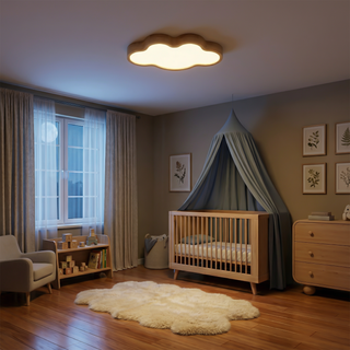Scandinavian LED Ceiling Light – Wooden Ceiling Lamp | Soft LED Illumination