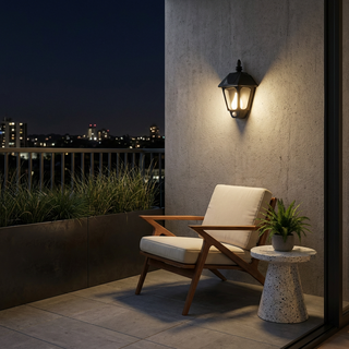 Outdoor Wall Lamp – Black Aluminum Modern Wall Light | Energy Efficient LED
