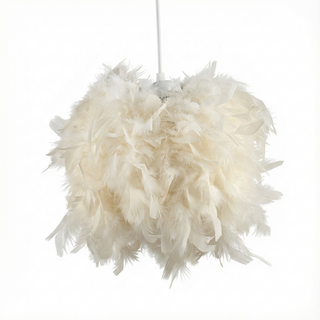 Decorative Pendant Light – Feather Pendant Lamp with Soft Ambient Lighting