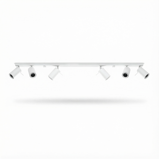 Modern Ceiling Light - 6 Adjustable Spotlights White Ceiling Lamp by Lumavera
