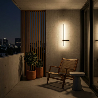 Modern LED Outdoor Light – Black Metal Wall Light | IP54 Rated Durable Fixture