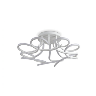 Contemporary Ceiling Light – Modern Flower Shape Soft LED Lamp for Living Room