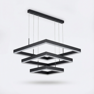 Modern Alloy Chandelier – Elegant Dining Room Lighting With Dimmable LED Pendant Light
