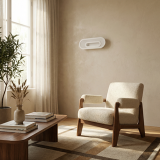 Applique murale minimaliste blanche – Luminaire de salon moderne | Lampe finition mate