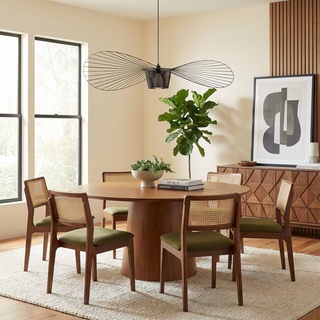 Straw Hat LED Chandelier – Modern Pendant Light | Elegant Dining Room Lighting