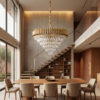 Orchid Chandelier – Luxury Pendant Light with Sparkling Tassels & Warm LED Lighting