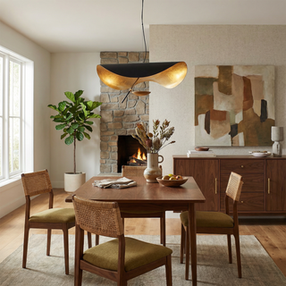 Estética Ceiling Light – Modern Soft LED Lighting | Elegant Iron & Glass Lamp