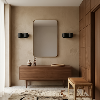 Modern Wall Light – Black Cylindrical Wall Lamp | Minimalist Designer Sconce