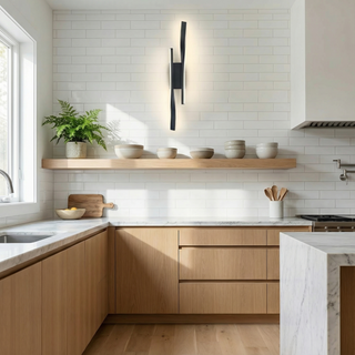 Modern Black Wall Light – Durable Aluminum Fixture | Soft Ambient Lighting