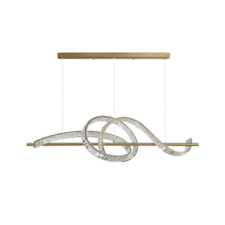 Modern Crystal Chandelier – Elegant Brushed Steel Fixture for Living Room Lighting