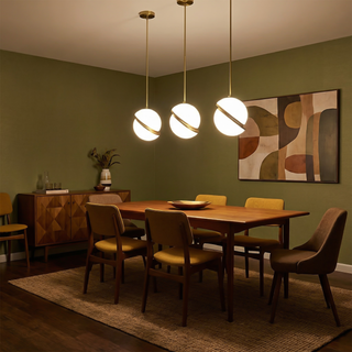 Circle Pendant Light – Modern Pendant Light With Gold Finish & Adjustable Suspension Cable