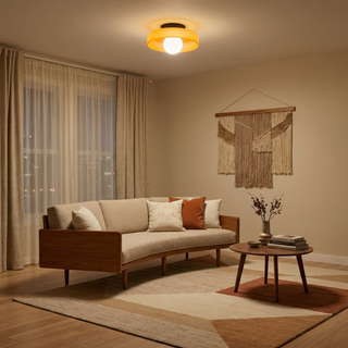 Frosted Glass Ceiling Light – G9 Retro Glass Fixture With Soft Diffuser