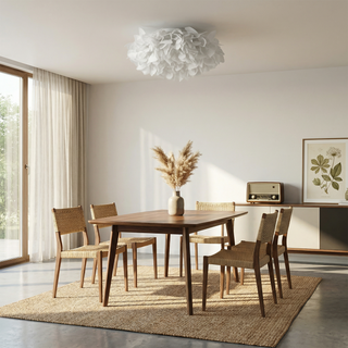 Modern Ceiling Light – Floral Ceiling Fixture With Soft Lighting & Remote Control