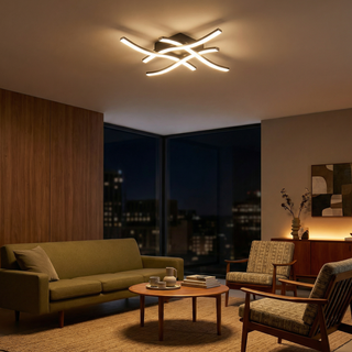 Ceiling Light – Modern Design with Integrated LED & Gold Finish Lighting