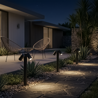 Modern Garden Lamp – Sylvaria Aluminum Outdoor Lamp Post with LED Lighting