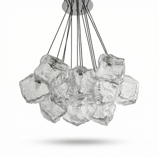 Modern Glass Pendant Light – Elegant Dining Room Lighting with Remote Control