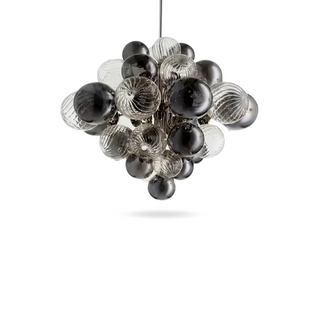 Blown Glass Pendant Light – Elegant Crystal Chandelier | Sculptural Fixture