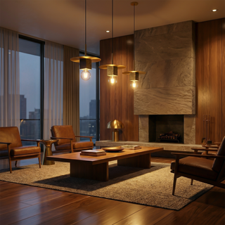 Nordic Pendant Light – Modern Hanging Light with Soft LED Illumination