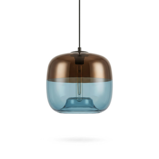 Pendant Lamp – Glass Pendant Light With E27 LED Bulbs & Warm Lighting Ambiance