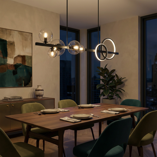 Contemporary Pendant Light – Alloy Cord Suspension Lamp with Remote Control