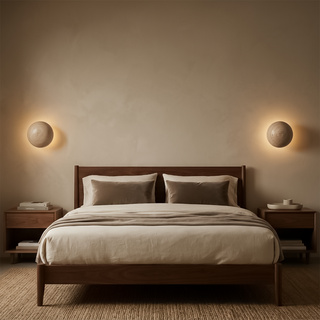 Stone Wall Light – Modern Wall Sconce with Natural Stone Finish & Soft LED Illumination