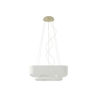White Fabric Chandelier – Modern Square Ceiling Light With Soft Ambient Lighting