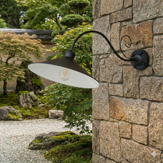 Vintage Metal Wall Light – Retro Outdoor Light With Iron Wall Sconce Finish