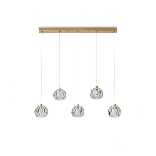 Modern Crystal Pendant Light – Elegant LED Ceiling Lamp for Living Room Illumination