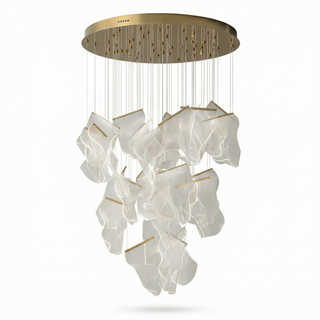 Colossal Luxury Chandelier – Modern Crystal Pendant Light with Ambient LED Lighting