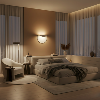 Modern Aluminum Wall Light – Bedroom Wall Sconce with LED Soft Ambient Light