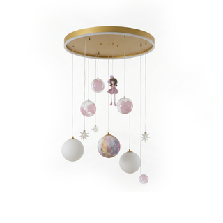 Children's Pendant Light – Dimmable LED Starry Night Lamp with Remote Control
