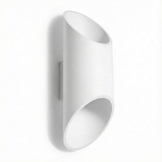 Modern Wall Light | White Aluminum Tube Wall Lamp - Contemporary Lighting Design