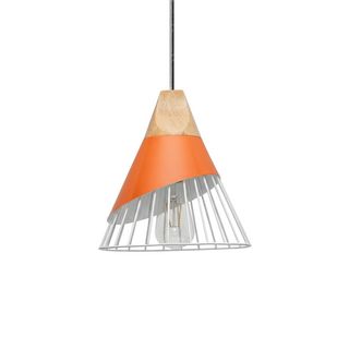 Natural Wood Pendant Lamp – Adjustable Wooden Cage Pendant Light | Warm Modern Lighting