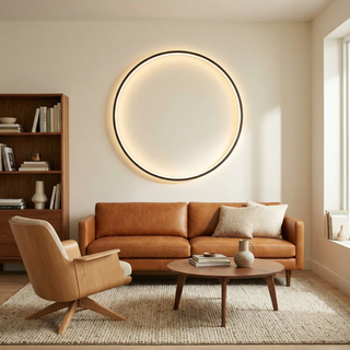 Modern Wall Lamp – Circle Wall Light | Ambient LED Lighting Fixture by Lumavera