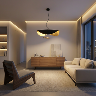 Modern LED Pendant Light – Metal Alloy Pendant with Adjustable Color Temperature