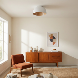 Indoor LED Ceiling Light – Wood Metal Lamp With Adjustable Lighting Modes