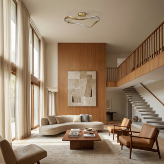 Gold LED Chandelier – Modern Luxury Ceiling Light with Adjustable Brightness
