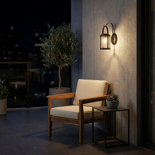 Outdoor Wall Lamp – Black Aluminum LED Modern Exterior Wall Sconce